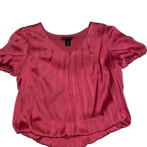 Sincerely Jules Satin Pink Blouse